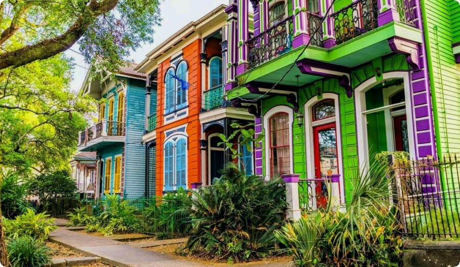 Berømte steder at besøge i New Orleans.