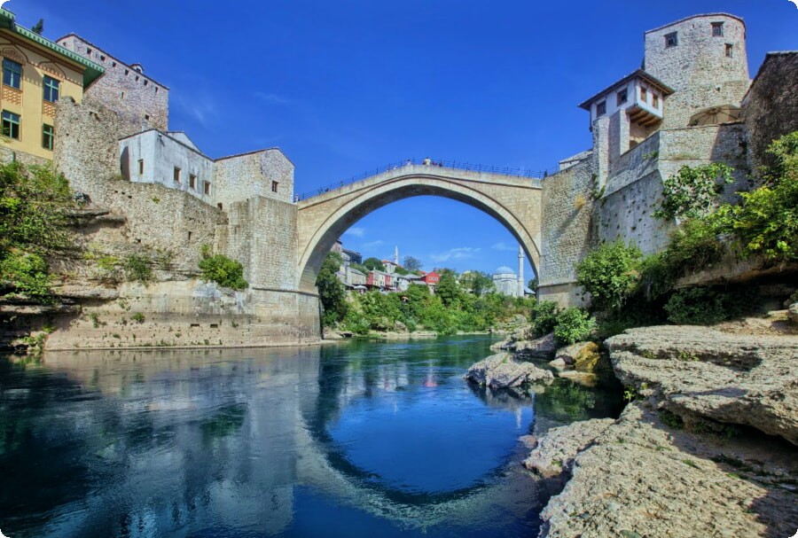 De oude brug van Mostar: een UNESCO-werelderfgoedlocatie