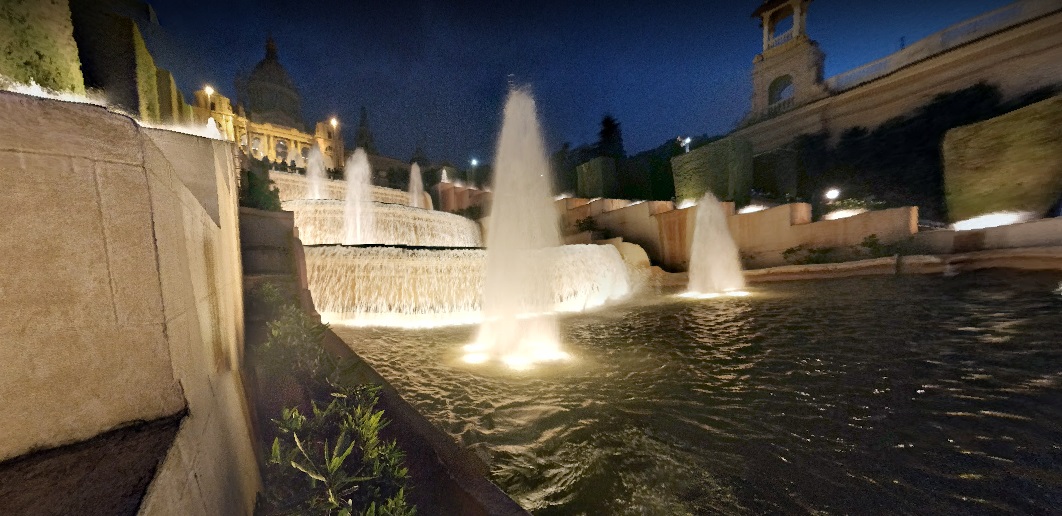 Magiska fontänen Montjuic